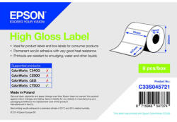 Epson fényes, papír etikett címke, 76*127 mm, 960 címke/tekercs (rendelési egység 6 tekercs/doboz) (C33S045721) - dunasp