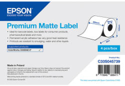 Epson prémium matt papír, folyamatos címke, 203 mm * 60 méter (rendelési egység 4 tekercs/doboz) (C33S045739) - dunasp