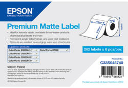 Epson prémium matt, papír etikett címke, 105*210 mm, 282 címke/tekercs (rendelési egység 8 tekercs/doboz) (C33S045740) - dunasp