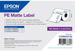 Epson matt, műanyag (PE) etikett címke, 210*297 mm, 184 címke/tekercs (rendelési egység 4 tekercs/doboz) (C33S045732) - dunasp