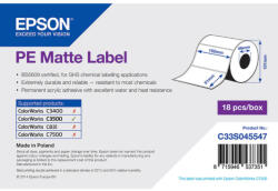 Epson matt, műanyag (PE) etikett címke, 102*51 mm, 535 címke/tekercs (rendelési egység 18 tekercs/doboz) (C33S045547) - dunasp