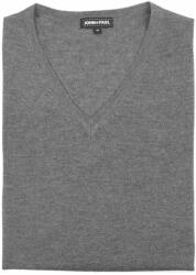John & Paul könnyed pulóver merinógyapjúból - sötétszürke (V-neck) - XL - Szuperférfias