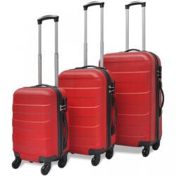 vidaXL Set valize rigide roșii, 3 buc (91143) Valiza