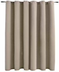  Draperie opacă cu inele metalice, bej, 290 x 245 cm (134445)