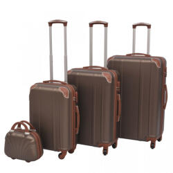 vidaXL Set de valize dure, cafeniu, 4 buc (91194) - izocor Valiza