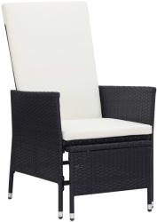 vidaXL Dönthető háttámlás polyrattan kerti szék párnákkal (310228/29/30)