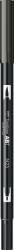 Tombow Marker caligrafic 2 in 1, ABT Dual Brush Pen, lamp black Tombow ABT-N25 (ABT-N25)