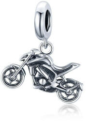 Ékszerkirály Ezüst charm, motorbicikli (1600153083562)