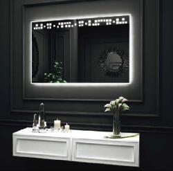 O`virro Oglinda cu iluminare LED interioara sus si exterioara pe perimetru Oâ€VIRRO seria JANINE JANINE 100x100 (JANINE 100x100)