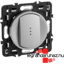 Legrand Céliane egypólusú kapcsoló jelzőfénnyel 10 AX, titánium CT067002JF-CS (CT067002JF-CS)