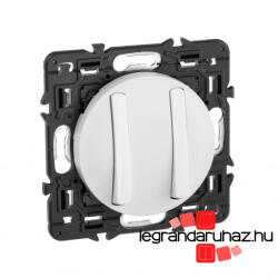 Legrand Céliane kettős egypólusú nyomó, fehér CF2X067032K-CS (CF2X067032K-CS)