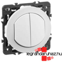 Legrand Céliane kettős egypólusú nyomó IP44, fehér CF2X067032IP-CS (CF2X067032IP-CS)