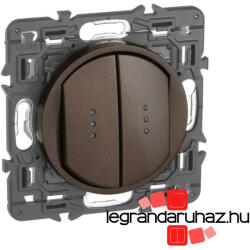 Legrand Céliane csillárkapcsoló jelzőfénnyel 10 AX, grafit CG2X067002JF-CS (CG2X067002JF-CS)