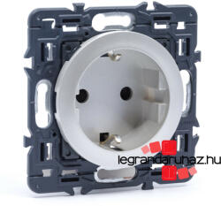 Legrand Céliane 2P+F csatlakozóaljzat biztonsági zsaluval, rugós, titánium CT067153-CS (CT067153-CS)