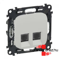 Legrand Valena Allure 2xRJ45 Cat. 6A UTP csatlakozóaljzat fehér, AF753045 (AF753045)