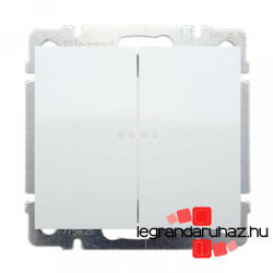 Legrand Galea Life kettős váltókapcsoló mechanizmus jelzőfénnyel 10A, fehér GF775608JF (GF775608JF)