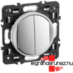 Legrand Céliane csillárkapcsoló 10 AX, titánium CT2X067002-CS (CT2X067002-CS)