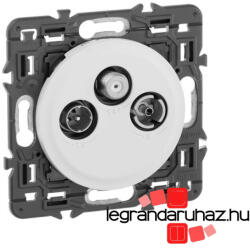 Legrand Céliane TV-Rádió-SAT aljzat, végzáró, 10 dB, fehér CF067379-CS (CF067379-CS)