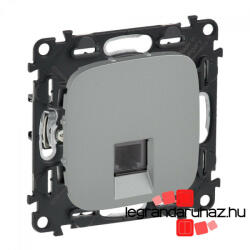 Legrand Valena Allure 1xRJ45 Cat. 6A STP csatlakozóaljzat alumínium, AA753048 (AA753048)