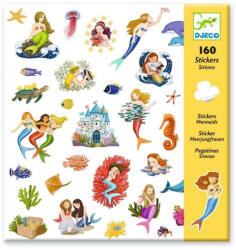 Djeco Hableánykák 160 db-os matrica gyűjtemény - Mermaids - Djeco (8885)