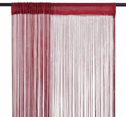 VidaXL Draperii cu franjuri, 2 buc. , 100 x 250 cm, roșu burgund (132408) - izocor