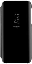Husa pentru Samsung Galaxy A31, Clear View Flip Mirror Stand, Negru