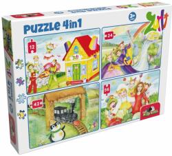 Noriel Puzzle 4 in 1 Noriel, Gasca Zurli (12, 24, 42, 56 piese) (INT6252_001w) Puzzle