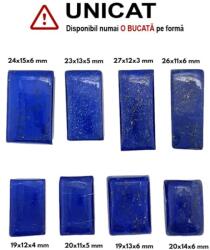  Cabochon Lapis Lazuli de Forma - Dreptunghi - 19-27 x 11-15 x 3-6 mm