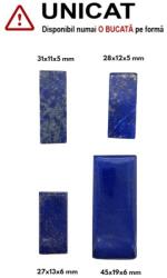  Cabochon Lapis Lazuli de Forma Dreptunghi - 27-45 x 11-19 x 5-6 mm