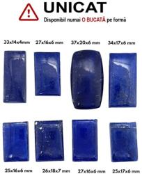  Cabochon Lapis Lazuli de Forma - Dreptunghi - 20-48 x 11-34 x 3-8 mm