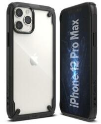 Ringke Husa Ringke Fusion X Transparent / Negru pentru Apple iPhone 12 Pro Max (8809758101050)