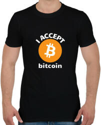 printfashion bitcoin6 - Férfi póló - Fekete (4736490)