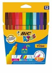 BIC Флумастери BIC Kids Visa, 12 цвята
