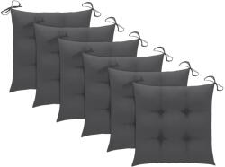 vidaXL Perne de scaun, 6 buc. , antracit, 40x40x7 cm, textil oxford (314862)