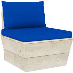 vidaXL Perne pentru canapea din paleți, 2 buc. , albastru, textil (315062)