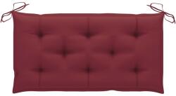 vidaXL Pernă bancă de grădină, roșu vin, 100x50x7 cm, material oxford (314941)