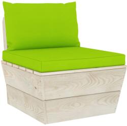 vidaXL Perne pentru canapea din paleți, 2 buc. , verde aprins, textil (315063)
