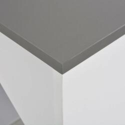 VidaXL Masă de bar cu dulap, alb, 115 x 59 x 200 cm (280231) - izocor