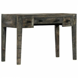 vidaXL Birou, negru, 110 x 50 x 75 cm, lemn masiv de mango (247913) - izocor