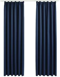  Draperii opace cu cârlige, 2 buc. , albastru, 140 x 175 cm (134454)