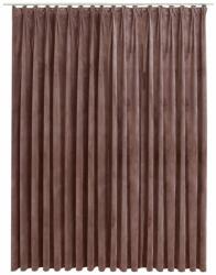  Draperie opacă cu cârlige, roz antichizat, 290x245 cm, catifea (134527)