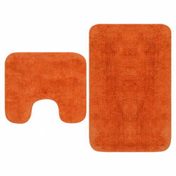 VidaXL Set covorașe de baie, 2 buc. , textil, portocaliu (133235) - izocor