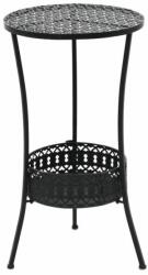 vidaXL Masă bistro stil vintage, metal, rotundă, 40 x 70 cm, negru (245939)