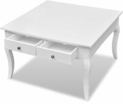 vidaXL Măsuță de cafea cu 4 sertare, alb (242436) - izocor Masa de cafea