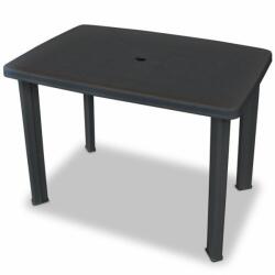 vidaXL Masă de grădină 101x68x72 cm plastic, antracit (43594)