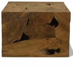 vidaXL Măsuță de cafea, 50 x 50 x 35 cm, lemn de tec natural, maro (244557) - izocor Masa de cafea