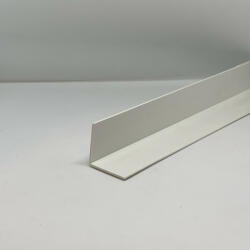 Celox OX Fehér L profil Műanyag sarokprofil 12x12x2500 mm Sarokléc élvédő szögprofil