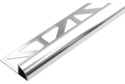 Celox OX 12 mm Domború fém csempeszegély padlólap élvédő polírozott alumínium negyed köríves 12x2500 mm