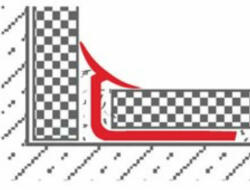 Celox OX Csempe padlólap karamel belső sarok profil 2500 mm 8-9 mm-es lapokhoz