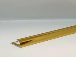 Celox OX 8 mm Domború alumínium csempe élvédő polírozott arany negyed köríves 8x2500 mm